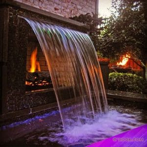 نمای آبنمای پرده اب شوتر