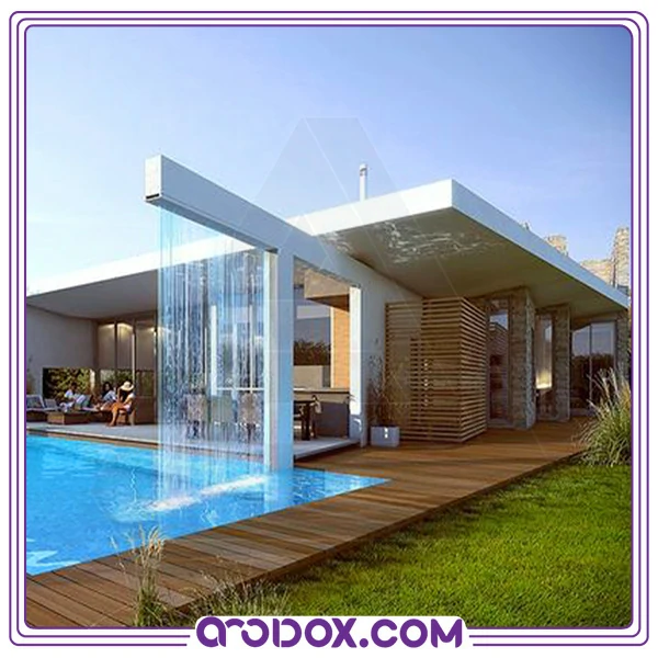 طراحی با آبنما بارانی اقتصادی دو ردیفه